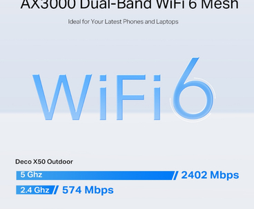 TP-LINK HOME WIFI-6 MESH AX3000 OUTDOOR (x1) X50