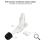 CONECTOR RJ45 UTP CAT6A (10 Und) BLANCO NANOCABLE