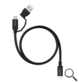 CABLE USB-C+USB-A/M - USB-C/M 3 M NANOCABLE